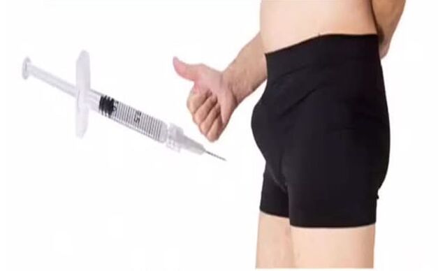 injecție în penis
